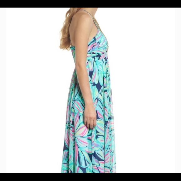 Lily Pulitzer Fab Chiffon Embellished Maxi!! - Picture 4 of 4